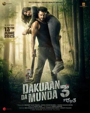 Dakuaan Da Munda 3 2025 Punjabi HD Poster Download - Filmyzilla